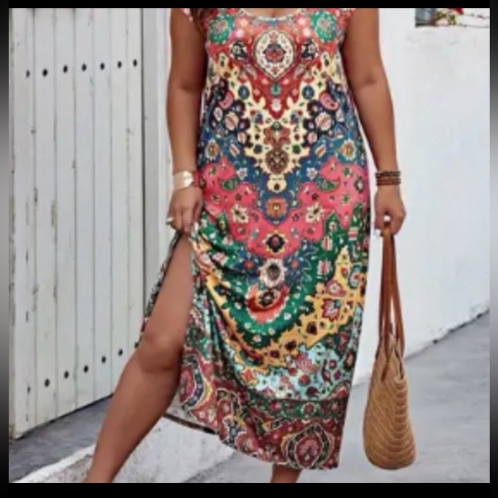 Plus Size Boho Maxi Dress Bundle (3 Dresses)